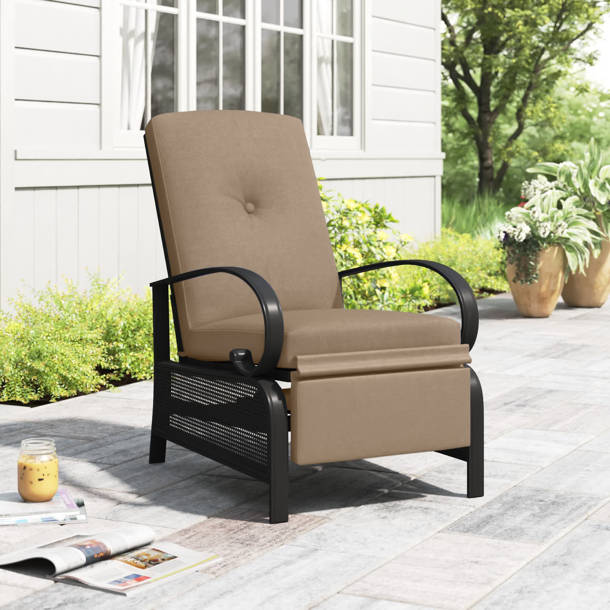 Latitude Run® Aadhira Recliner Patio Chair with Cushions & Reviews